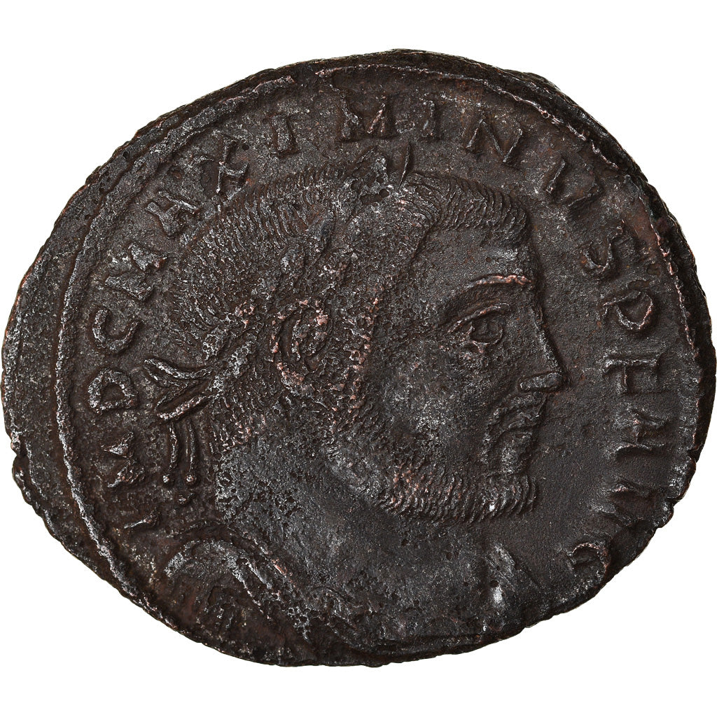 Coin, Maximinus II, Follis, 312-313, Thessalonica, EF(40-45), Bronze, RIC:61a