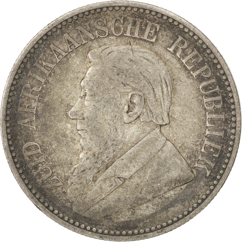 Coin, South Africa, 2-1/2 Shillings, 1897, VF(30-35), Silver, KM:7