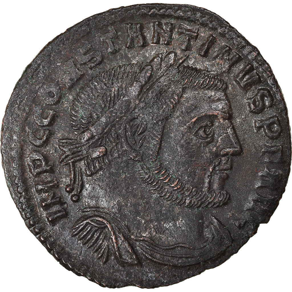 Moneta, Constantine I, Follis, 312-313, Thessalonica, AU(50-53), Bronze, RIC:61b