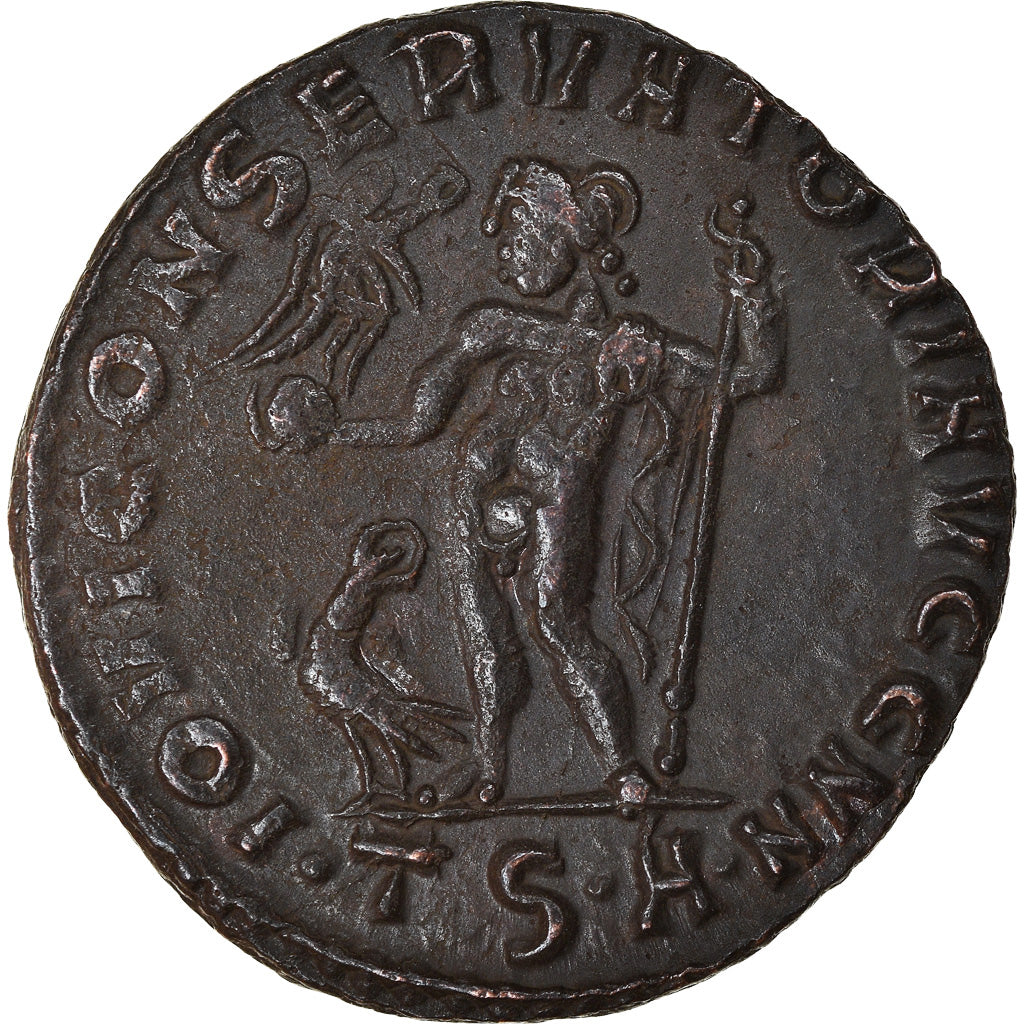 Coin, Licinius I, Follis, 312-313, Thessalonica, AU(50-53), Bronze, RIC:59