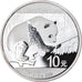 Coin, China, Panda, 10 Yüan, 2016, Bullion, MS(65-70), Silver