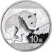 Coin, China, Panda, 10 Yüan, 2016, Bullion, MS(65-70), Silver