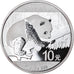 Coin, China, Panda, 10 Yüan, 2016, Bullion, MS(65-70), Silver