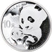 Coin, China, Panda, 10 Yüan, 2019, Bullion, MS(65-70), Silver