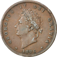 Coin, Great Britain, George IV, Penny, 1826, VF(30-35), Copper, KM:693