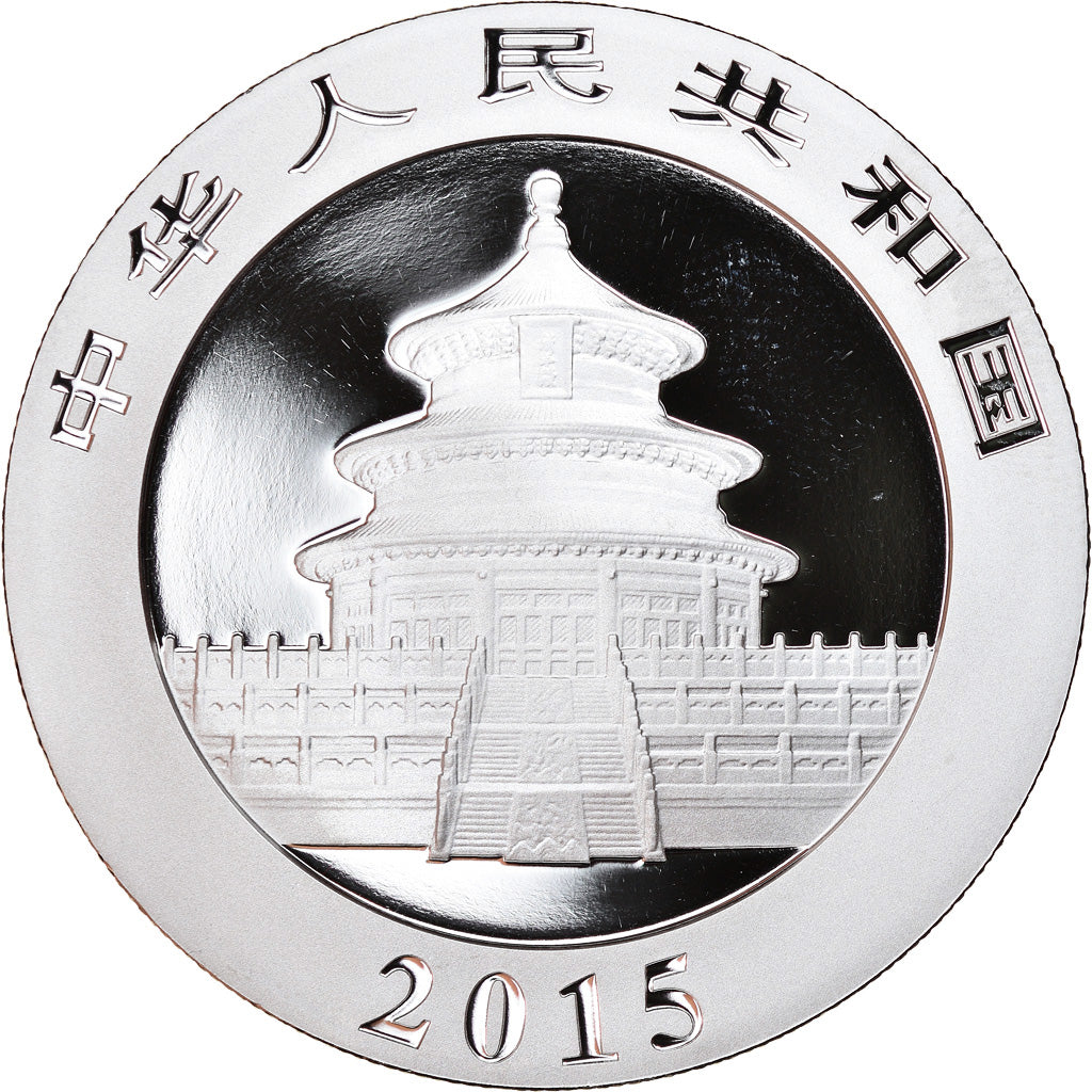Monnaie, Chine, Panda, 10 Yüan, 2015, 1 Oz, FDC, Argent