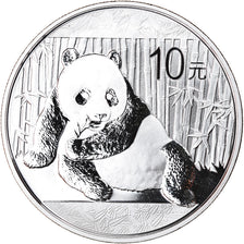 Coin, China, Panda, 10 Yüan, 2015, 1 Oz, MS(65-70), Silver