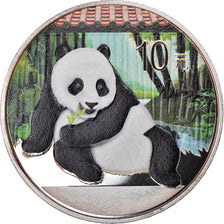 Coin, China, Panda, 10 Yüan, 2015, Colorised, MS(65-70), Silver