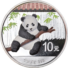 Coin, China, Panda, 10 Yüan, 2014, Colorised, MS(65-70), Silver