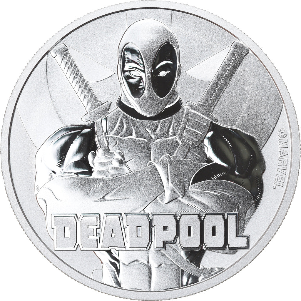 Coin, Tuvalu, Deadpool, 1 Dollar, 2018, 1 Oz, MS(65-70), Silver