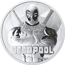 Coin, Tuvalu, Deadpool, 1 Dollar, 2018, 1 Oz, MS(65-70), Silver