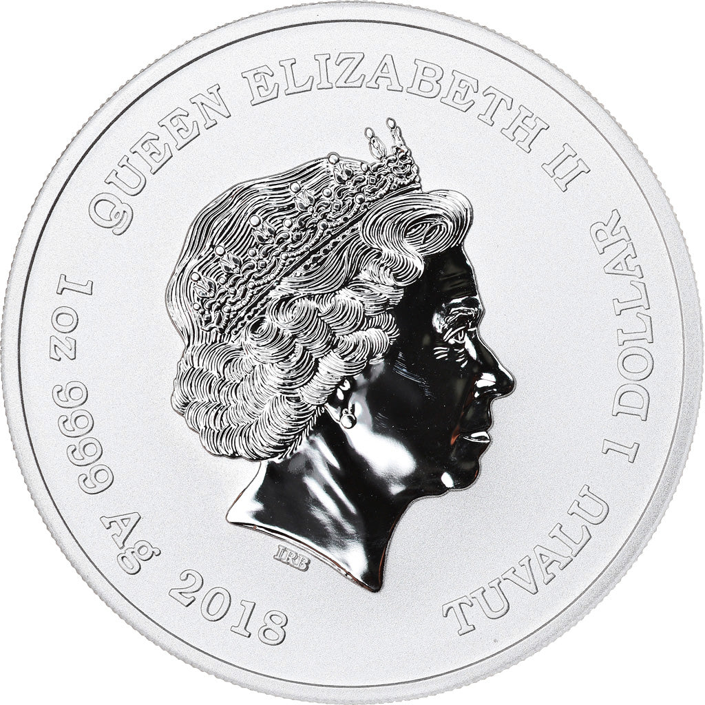 Coin, Tuvalu, Deadpool, 1 Dollar, 2018, 1 Oz, MS(65-70), Silver