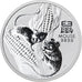 Coin, Australia, Year of the Rat, 50 Cents, 2020, 1/2 Oz, MS(65-70), Silver