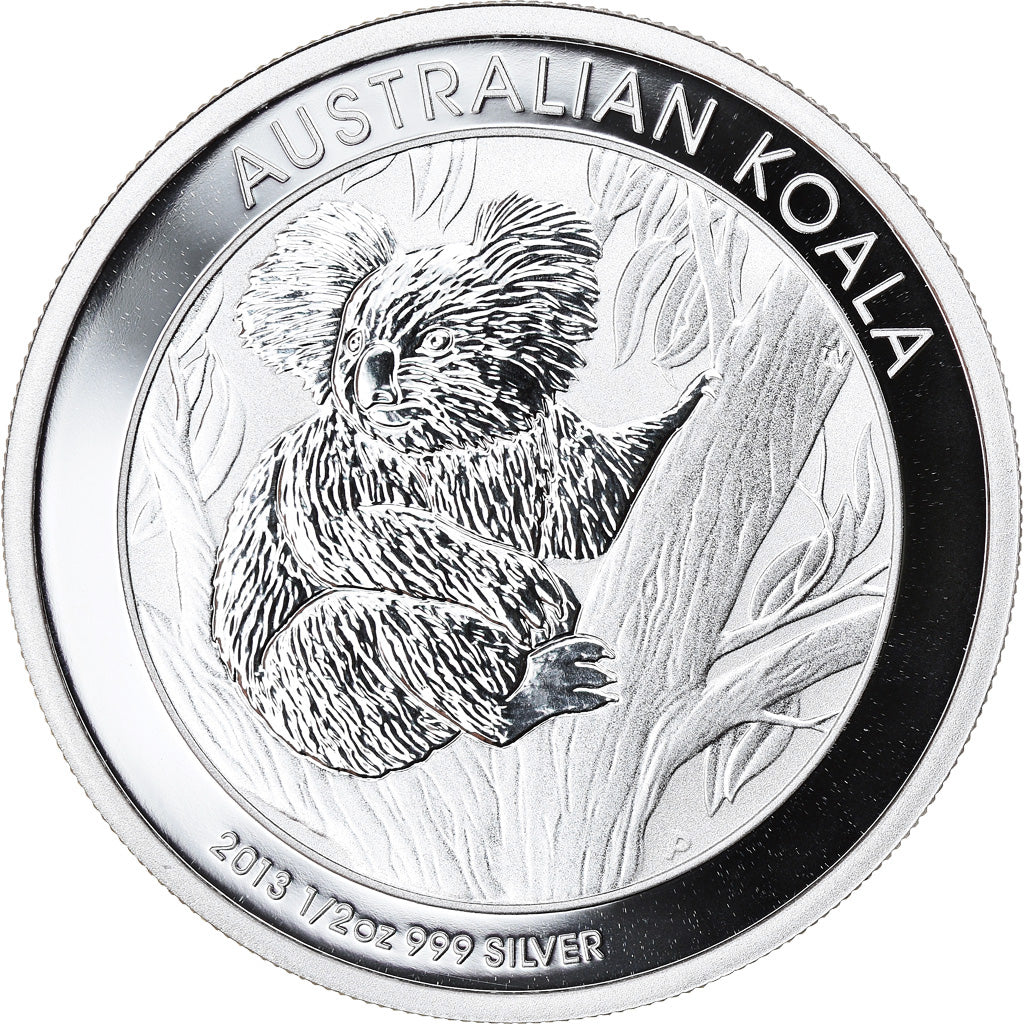 Coin, Australia, Australian Koala, 50 Cents, 2013, 1/2 Oz, MS(65-70), Silver