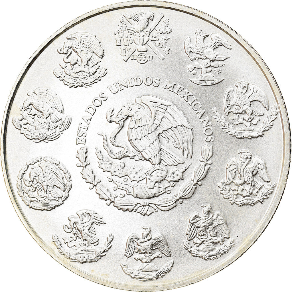Coin, Mexico, Libertad, 1 Onza, 2016, Bullion, MS(65-70), Silver