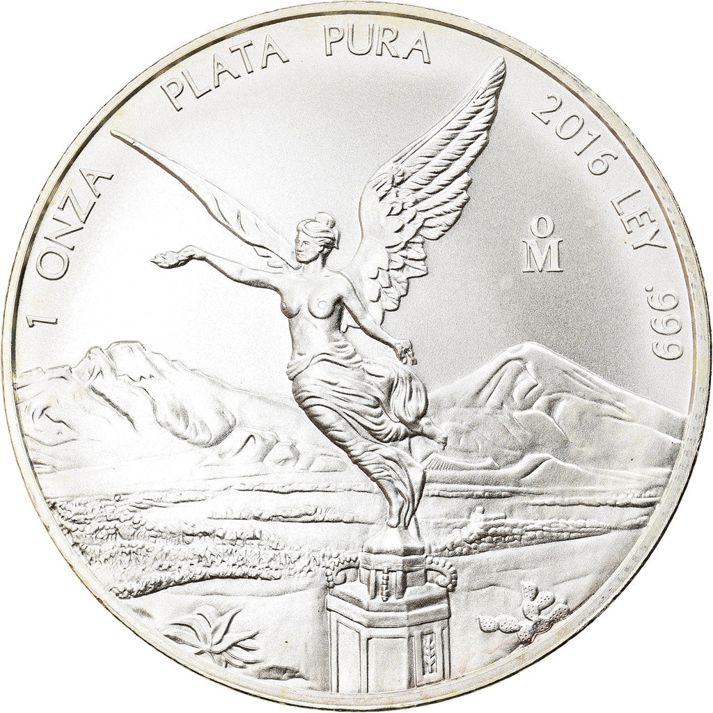 Coin, Mexico, Libertad, 1 Onza, 2016, Bullion, MS(65-70), Silver