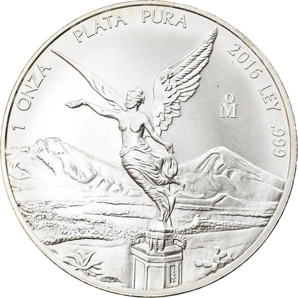 Coin, Mexico, Libertad, 1 Onza, 2016, Bullion, MS(65-70), Silver