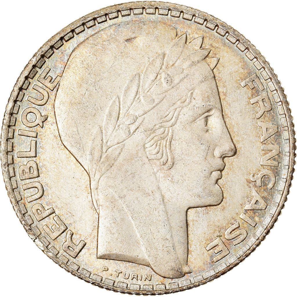 Münze, Frankreich, Turin, 10 Francs, 1929, Paris, VZ+, Silber, KM:878