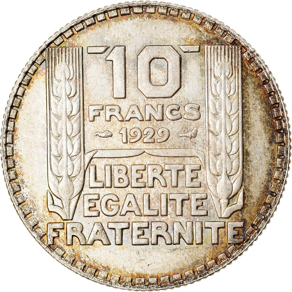 Coin, France, Turin, 10 Francs, 1929, Paris, MS(60-62), Silver, KM:878