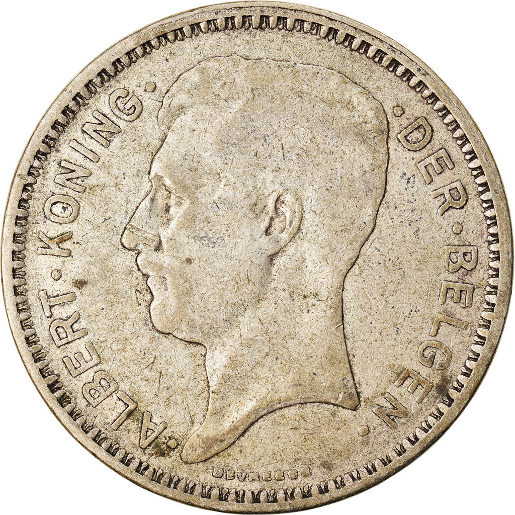 Coin, Belgium, 20 Francs, 20 Frank, 1934, VF(30-35), Silver, KM:104.1