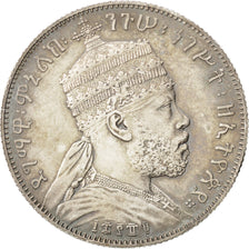ETHIOPIA, 1/2 Birr, 1897, KM #4, AU(55-58), Silver, 14.08