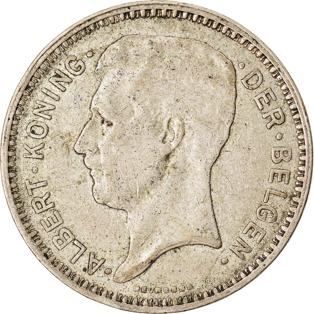 Coin, Belgium, 20 Francs, 20 Frank, 1934, VF(30-35), Silver, KM:104.1