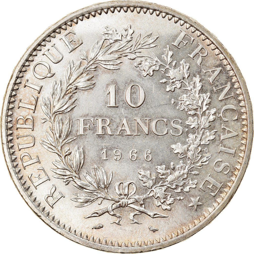 Coin, France, Hercule, 10 Francs, 1966, Paris, MS(64), Silver, KM:932
