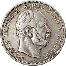 Coin, German States, PRUSSIA, Wilhelm I, 5 Mark, 1874, Berlin, VF(30-35)