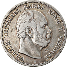 Monnaie, Etats allemands, PRUSSIA, Wilhelm I, 5 Mark, 1876, Frankfurt, TB