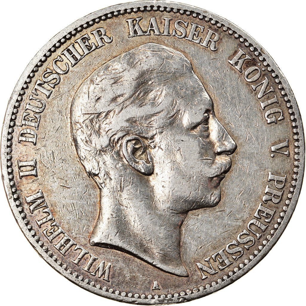 Coin, German States, PRUSSIA, Wilhelm II, 5 Mark, 1903, Berlin, VF(30-35)