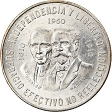 Moneda, México, 10 Pesos, 1960, Mexico City, MBC+, Plata, KM:476