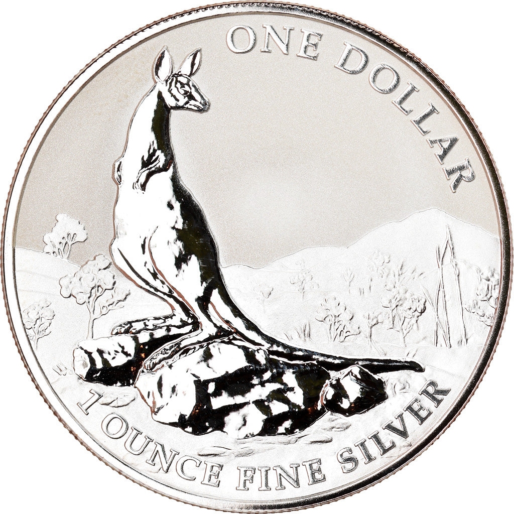 Coin, Australia, Kangaroo, 1 Dollar, 2013, 1 Oz, MS(65-70), Silver