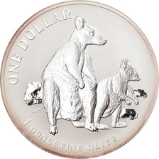 Coin, Australia, Kangaroo, 1 Dollar, 2011, 1 Oz, MS(65-70), Silver, KM:1759