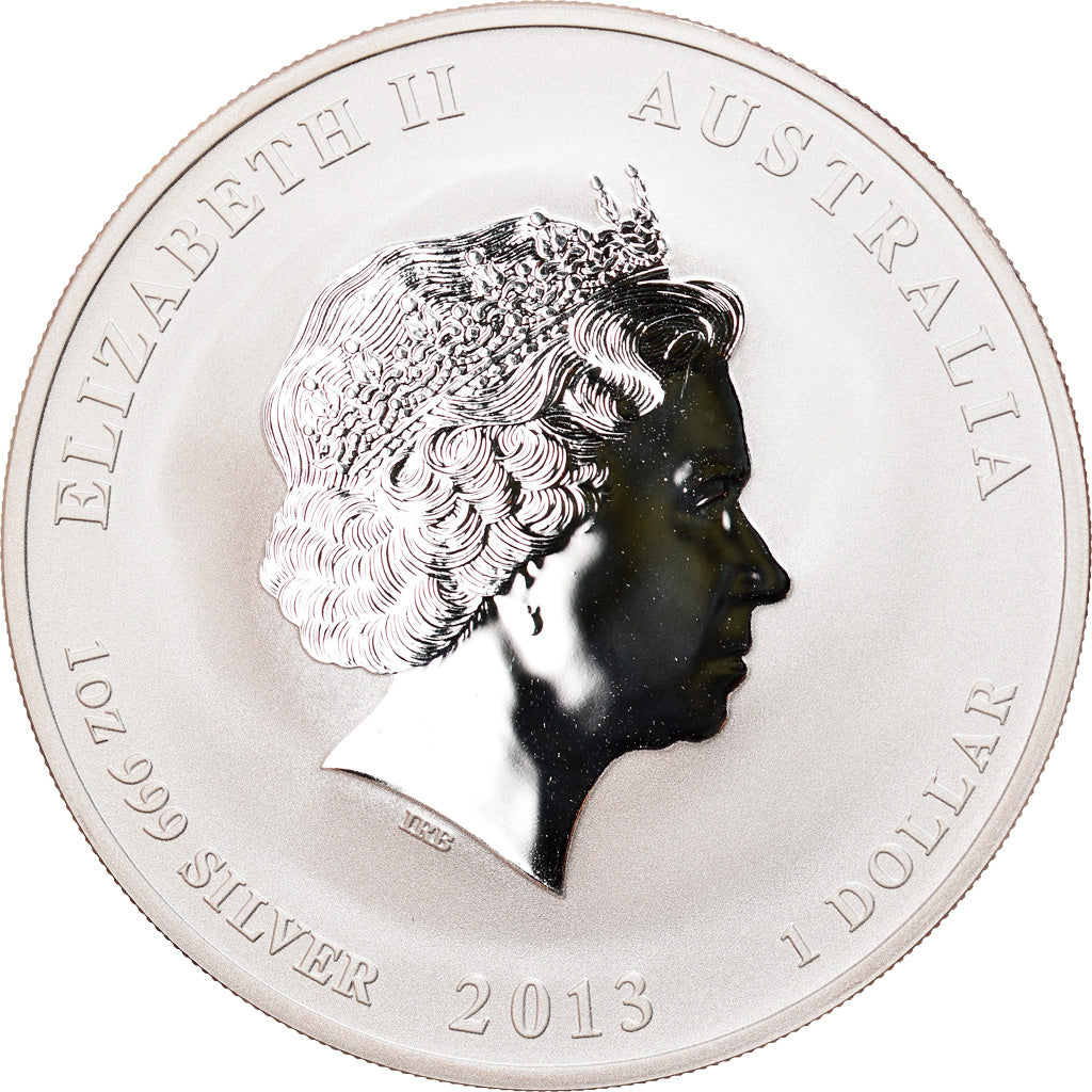 Moneda, Australia, Year of the Snake, 1 Dollar, 2013, 1 Oz, FDC, Plata