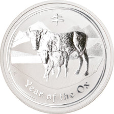 Coin, Australia, Year of the Ox, 1 Dollar, 2009, 1 Oz, MS(65-70), Silver