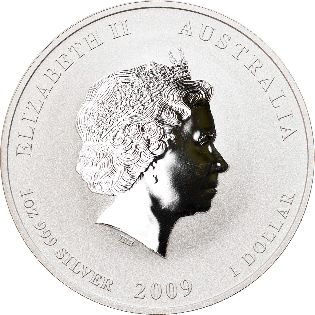 Coin, Australia, Year of the Ox, 1 Dollar, 2009, 1 Oz, MS(65-70), Silver