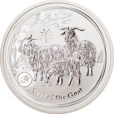 Coin, Australia, Year of the Goat, 1 Dollar, 2015, 1 Oz, MS(65-70), Silver