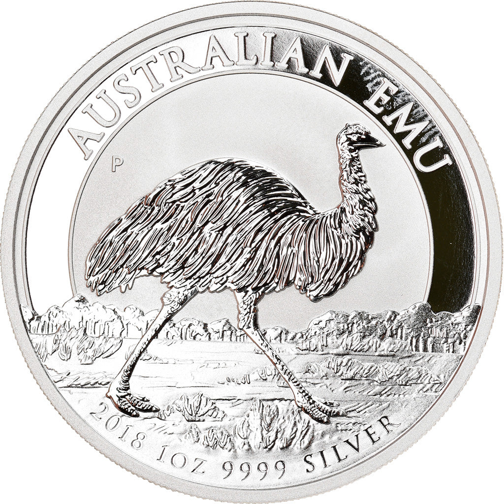 Moneta, Australia, Australian Emu, 1 Dollar, 2018, 1 Oz, FDC, Argento