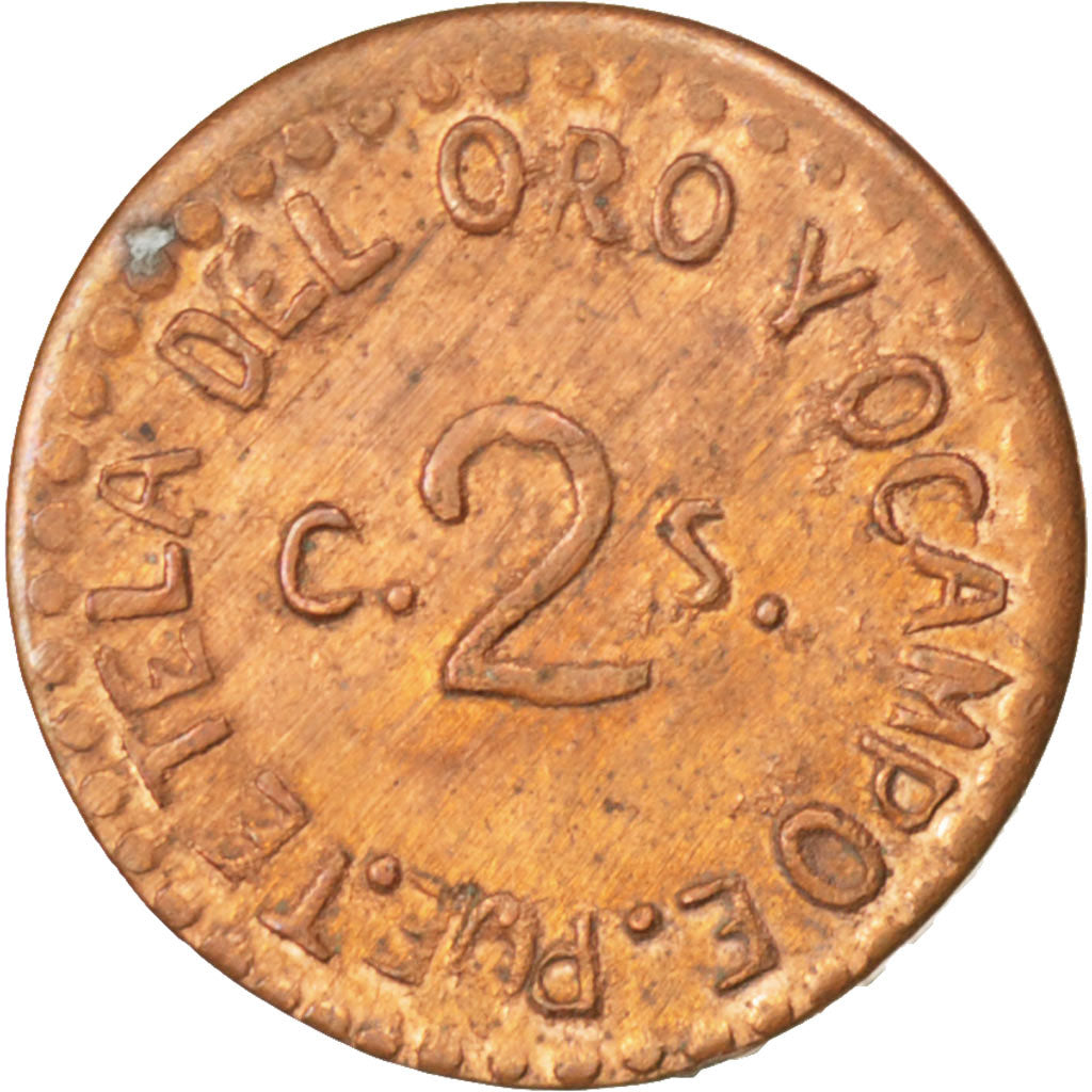 MEXICO-REVOLUTIONARY, 2 Centavos, 1915, KM #759, AU(55-58), Copper, 16, 1.43