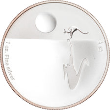 Coin, Australia, Kangaroo at Sunset, 1 Dollar, 2011, 1 Oz, MS(65-70), Silver