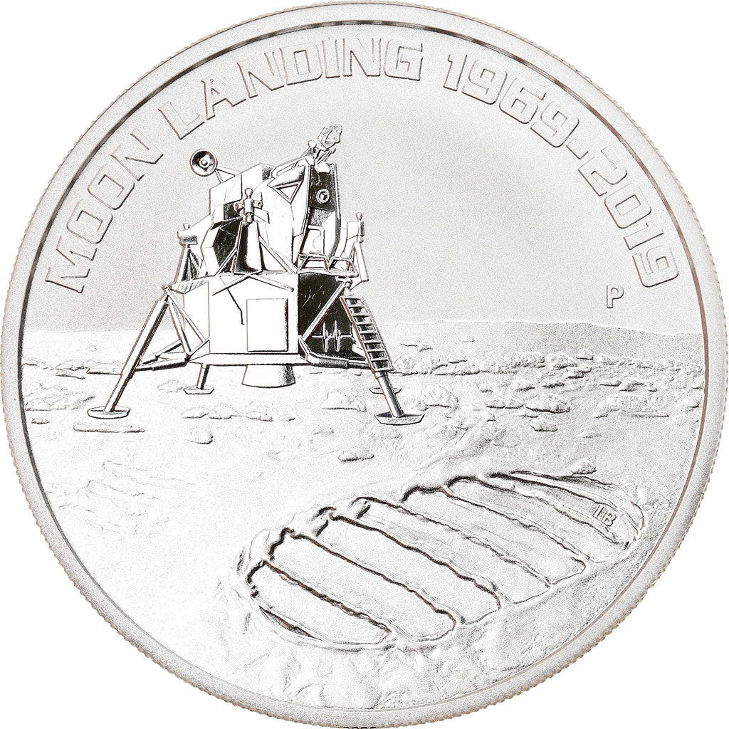 Moneda, Australia, Moon Landing, 1 Dollar, 2019, 1 Oz, FDC, Plata