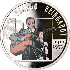 Belgium, 10 Euro, Django Rheinhardt, 2010, Colourized, MS(65-70), Silver, KM:291