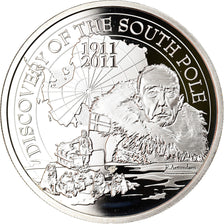 Belgium, 10 Euro, Discovery of the South Pole, 2011, MS(65-70), Silver, KM:309