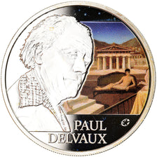 Belgium, 10 Euro, Paul Delvaux, 2012, Colourized, MS(65-70), Silver