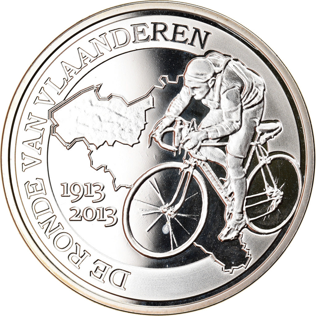 Belgium, 10 Euro, Tour of Flanders, 2013, MS(65-70), Silver