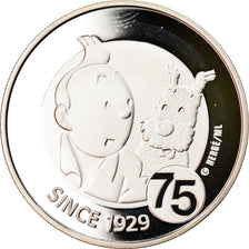 Belgio, 10 Euro, Tintin, 2004, FDC, Argento, KM:236