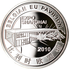 Belgium, Medal, Belgian EU Pavillon, Expo Shanghai, 2010, MS(65-70), Silver