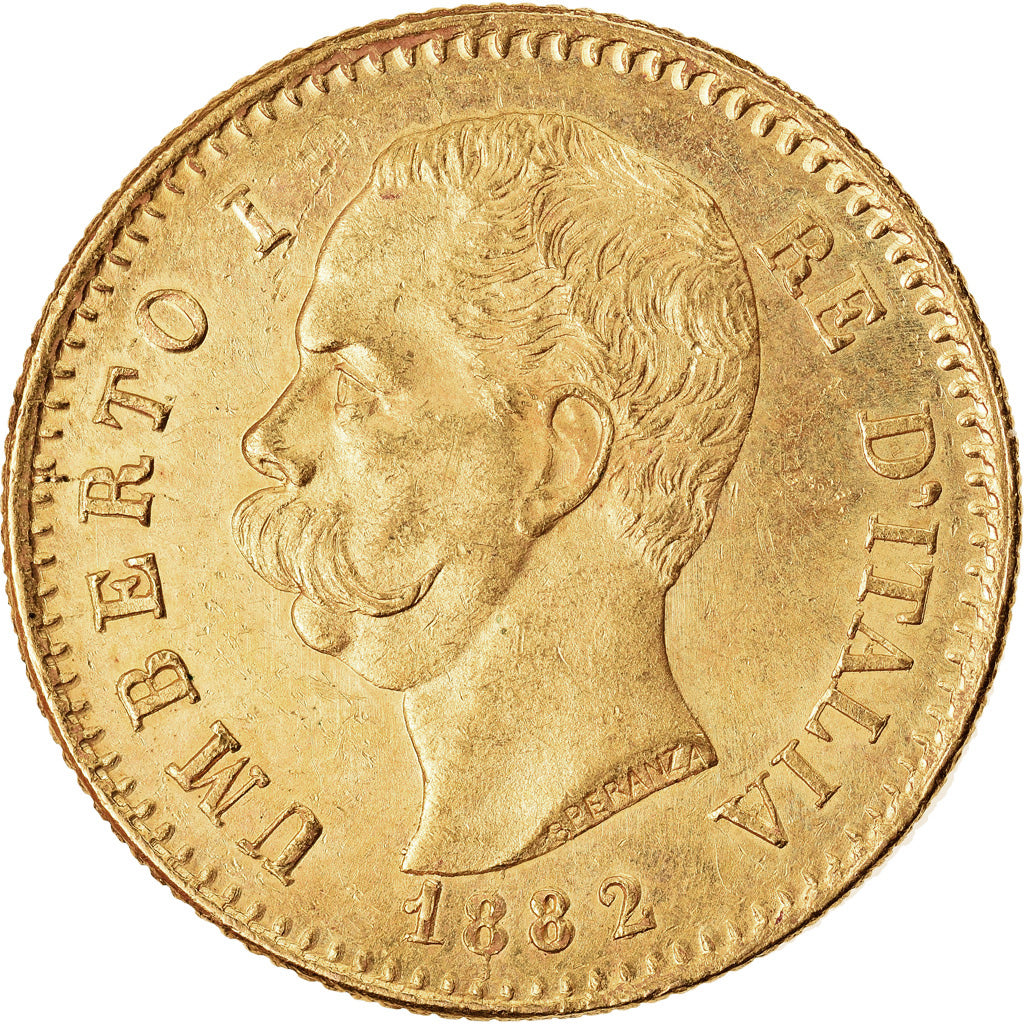 Monnaie, Italie, Umberto I, 20 Lire, 1882, Rome, SUP+, Or, KM:21