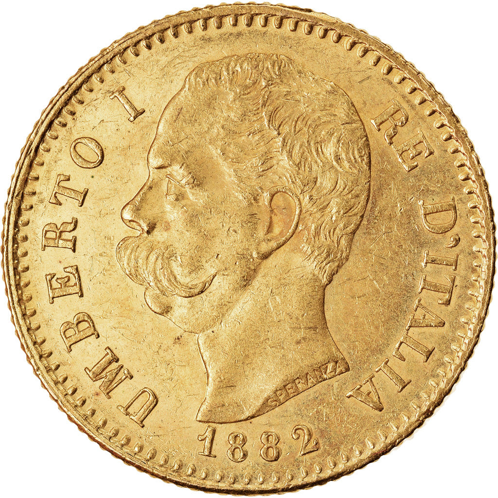 Monnaie, Italie, Umberto I, 20 Lire, 1882, Rome, SUP+, Or, KM:21