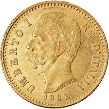 Monnaie, Italie, Umberto I, 20 Lire, 1882, Rome, SUP+, Or, KM:21